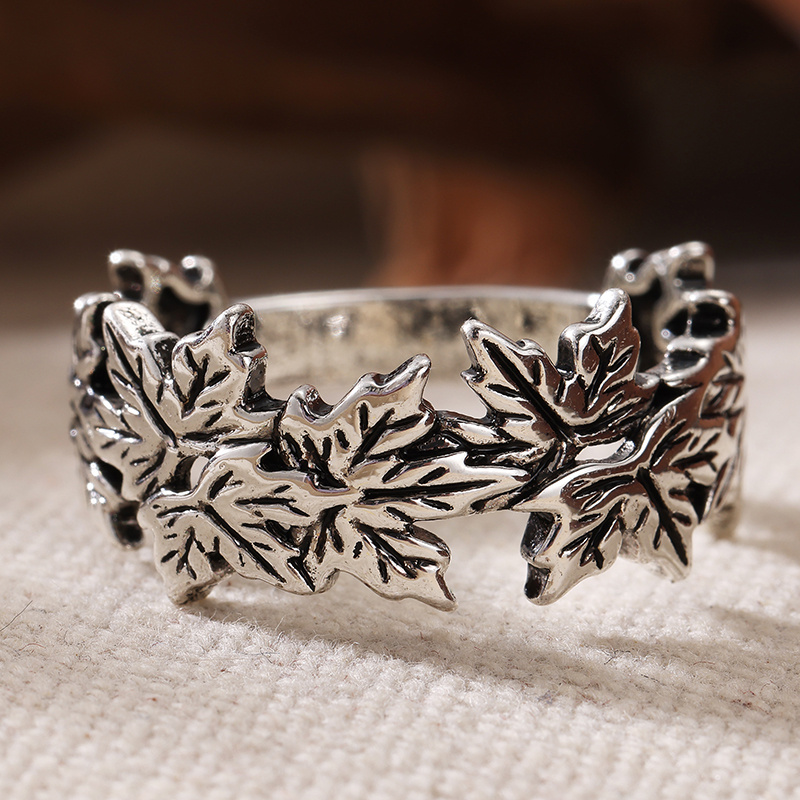Fiddle Leaf Fig - Anillo de moda para mujer, con