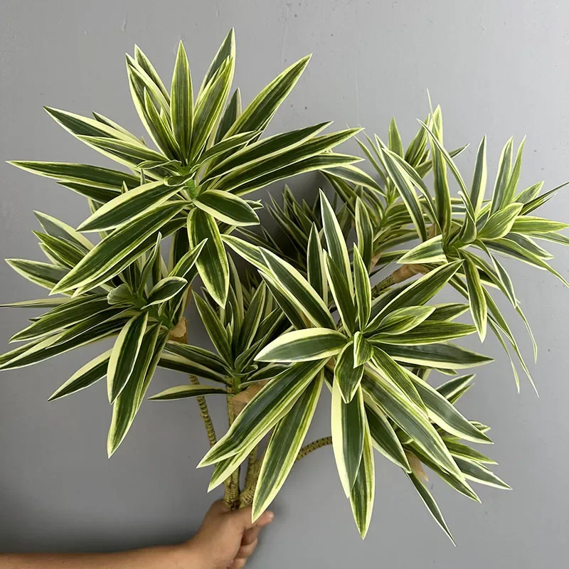 Snake Plant - Plantas verdes artificiales, lirio Tropical, bambú,