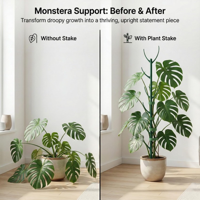 Plant Support Stake - Estacas de Soporte para Plantas Monstera,