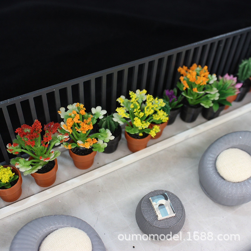 Succulent Set - Mini plantas simuladas, Cactus, modelo de