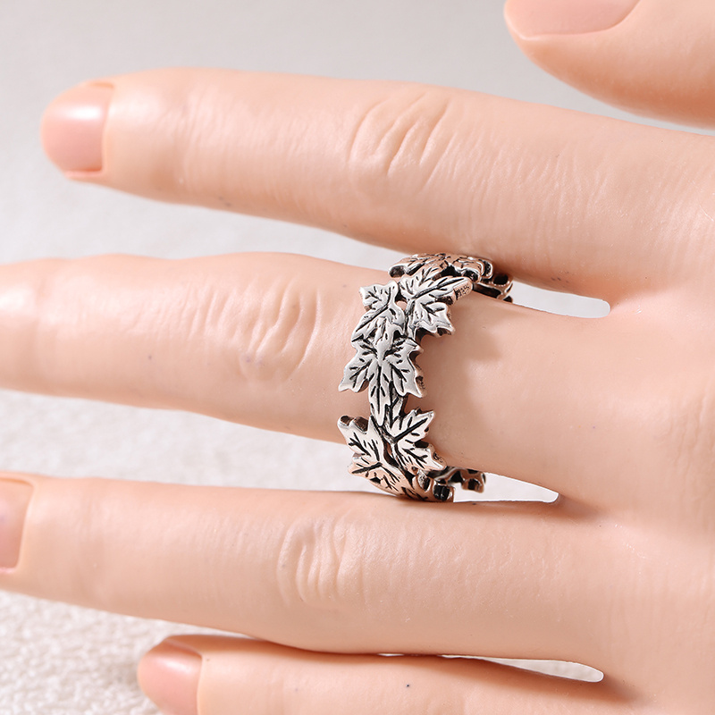 Anillo de moda para mujer, con - Fiddle Leaf Fig reseña y precio