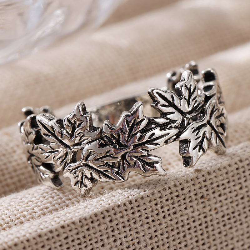 Anillo de moda para mujer, con - Fiddle Leaf Fig reseña y precio