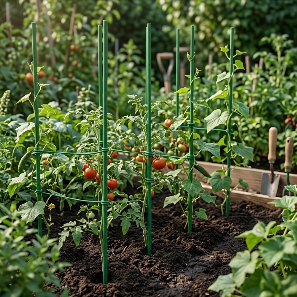Estacas de jardín ajustables d - Plant Support Stake reseña y precio