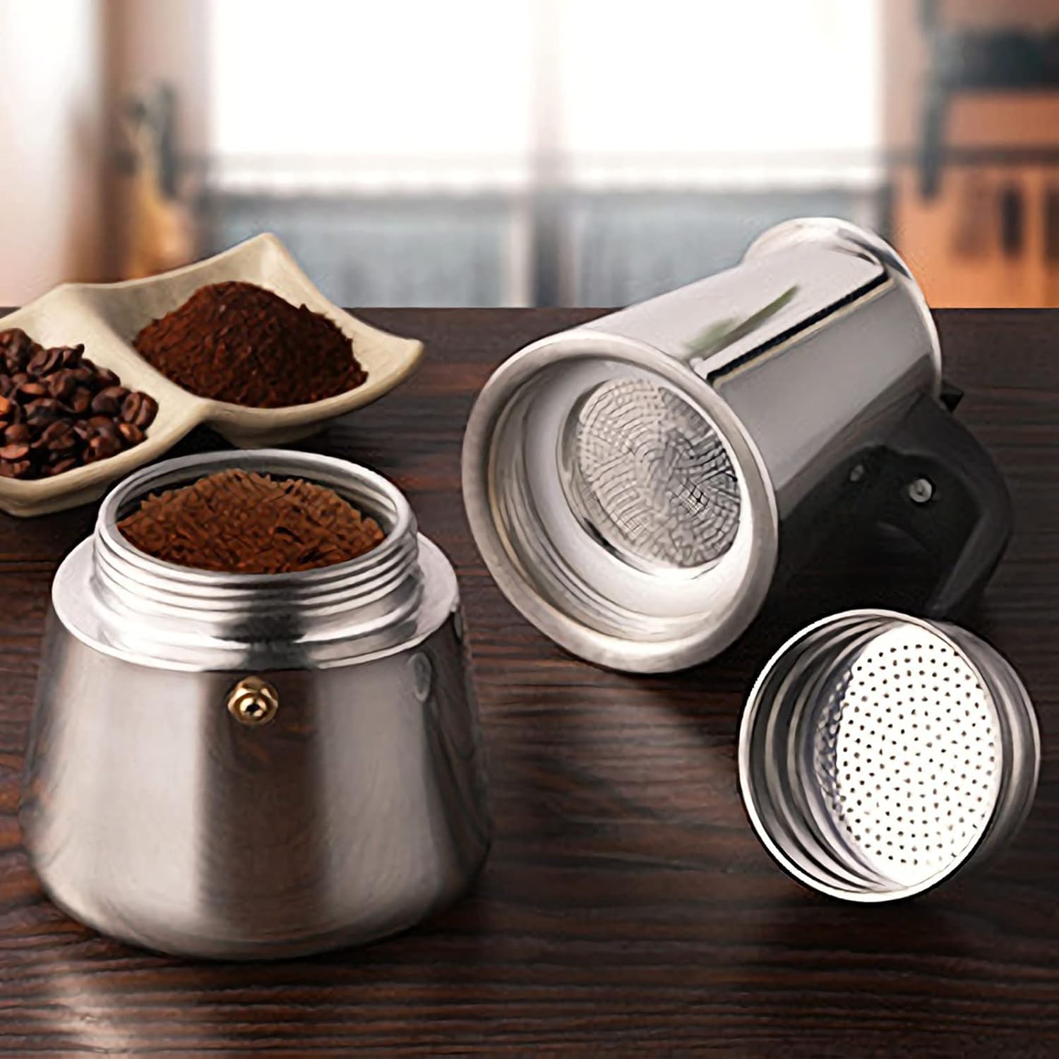 4/6/9 tazas Moka Pot Caffe Taz - Pothos reseña y precio