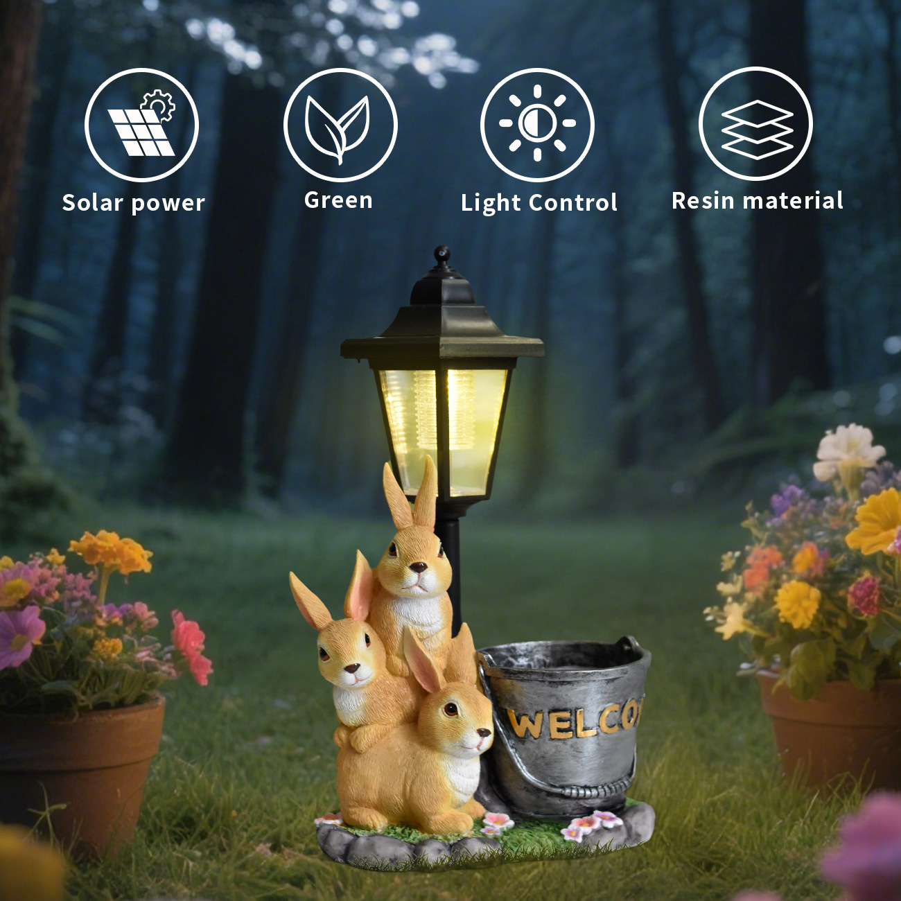 Nueva Lámpara Solar de Jardín  - Succulent Set reseña y precio